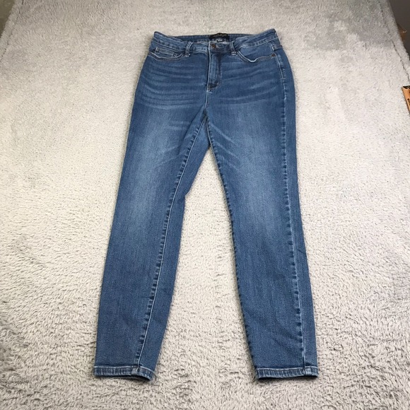 Judy Blue Denim - Judy Blue Jeans Womens 11/30 High Rise Skinny Fit Medium Wash Stretch Denim